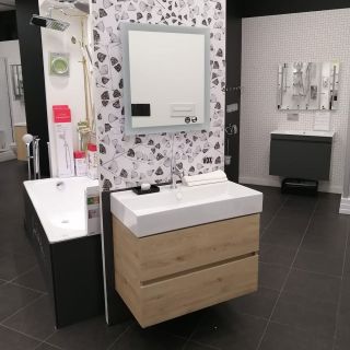 Тумба под раковину Jacob Delafon Tolbiac 80см дуб давос натуральный EB2382-E75